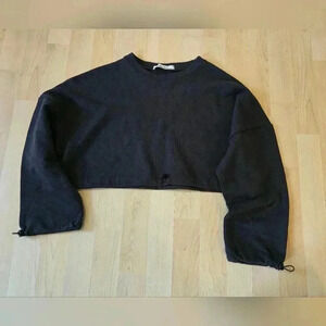 Banichonghuai crop top with bungee pulls size small